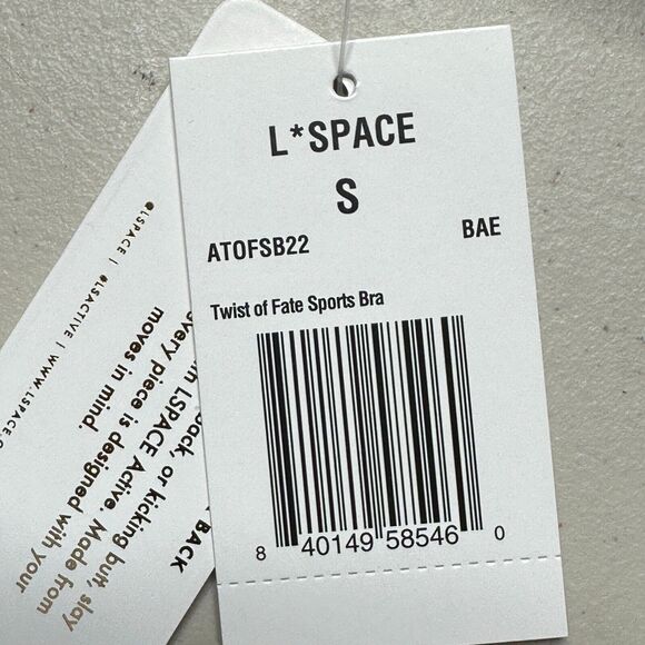 New L*Space Twist of Fate Sports Bra BAE Berry Women Small NWT - Picture 10 of 10